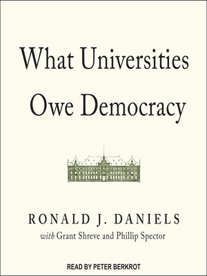 cover image of What Universities Owe Democracy